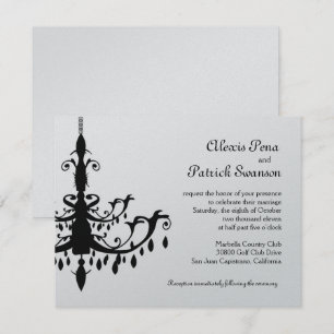 Leuchter-Hochzeitseinladung Einladung