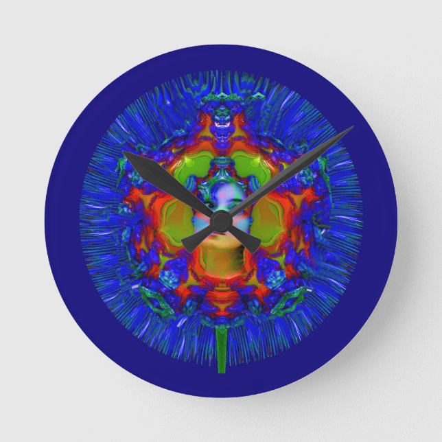 Leuchter Runde Wanduhr (Vorderseite)