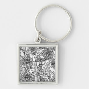 Leuchter, schwarz und weiß schlüsselanhänger