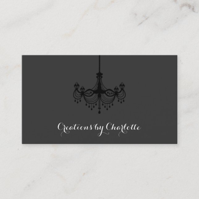 Leuchter-Visitenkarten Visitenkarte (Vorderseite)