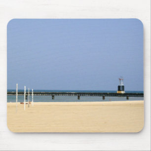 Leuchtfeuer des Lake Michigan Mousepad