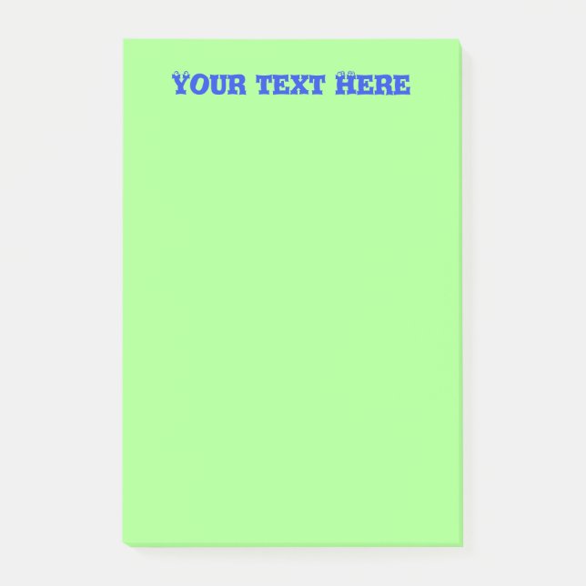 Leuchtgrün zur Aufgabenliste Post-it Klebezettel (Vorderseite)