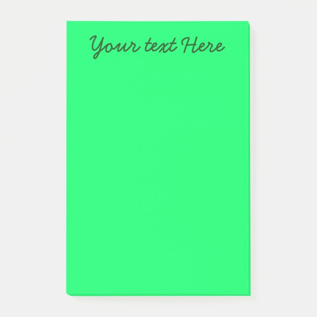Leuchtgrün zur Aufgabenliste Post-it Klebezettel (Vorderseite)