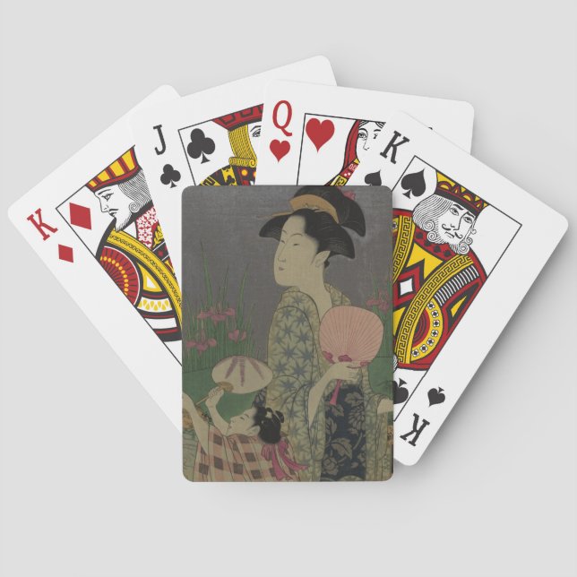 Leuchtkäfer, 1793 (Farbholzschnitt) Spielkarten (Rückseite)
