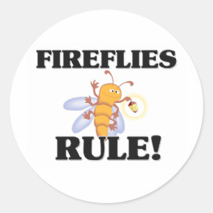 LEUCHTKÄFER Regel! Runder Aufkleber