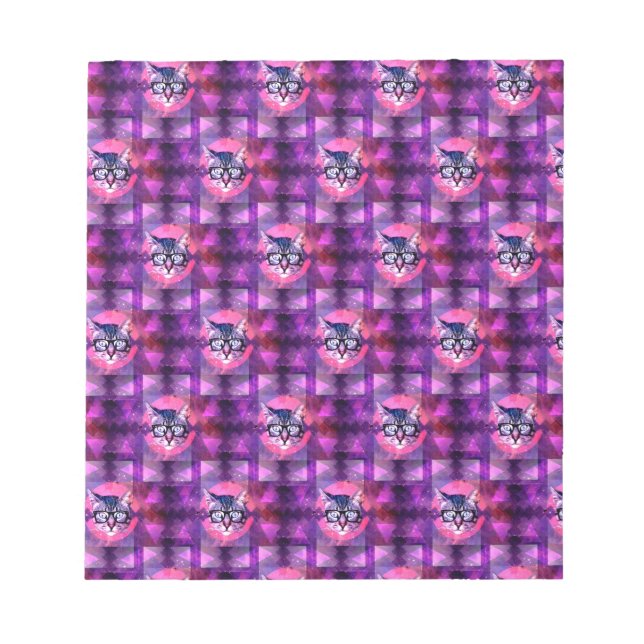 Leuchtkatze Notizblock (Vorderseite)