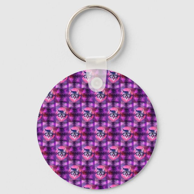 Leuchtkatze Schlüsselanhänger (Vorderseite)