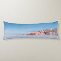 Leuchtkissen auf Klippe und Eis