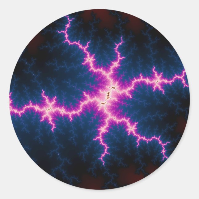 Leuchtkranz Runder Aufkleber (Vorderseite)