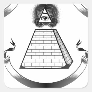 Leuchtmittel Quadratischer Aufkleber