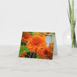 Leuchtorange-Mama-Anmerkungs-Karte Feiertagskarte