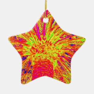 Leuchtpalme Keramik Ornament