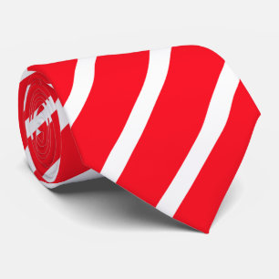 Leuchtrot gestreift Krawatte