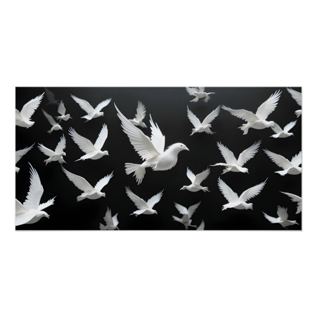 Leuchtschloss in dunkler Leerstelle Poster (Vorderseite)