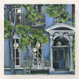 Leuchtspinnen von innen glasuntersetzer