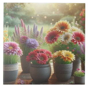 Leuchtstoffblüte Fliese