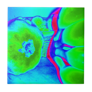 Leuchtstofffruchtgrün Fliese