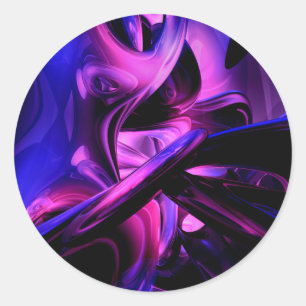 Leuchtstoffleidenschafts-abstrakter Aufkleber