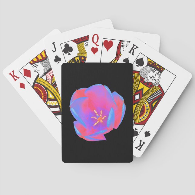 Leuchtstofftulpe-Spielkarten Spielkarten (Rückseite)