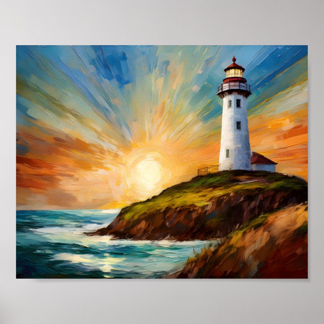 Leuchtturm 3 poster (Vorne)