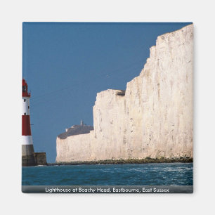 Leuchtturm am Beachy Kopf, Eastbourne, Ostsussex Magnet