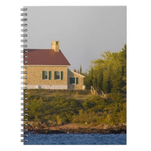Leuchtturm am Lake Superior bei Copper Harbor Notizblock