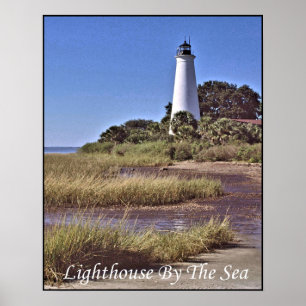"Leuchtturm am Meer" Poster