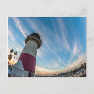 Leuchtturm am Oceanside-Hafen Postkarte