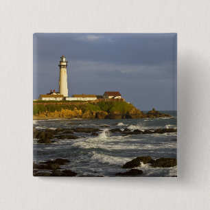 Leuchtturm am Pigeon Point Staat Beach in San 2 Button