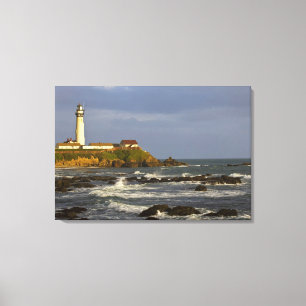 Leuchtturm am Pigeon Point Staat Beach in San 2 Leinwanddruck