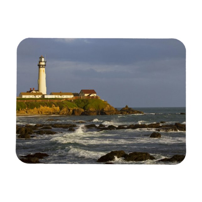 Leuchtturm am Pigeon Point Staat Beach in San 2 Magnet (Horizontal)