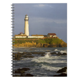 Leuchtturm am Pigeon Point State Beach in San 2 Notizblock