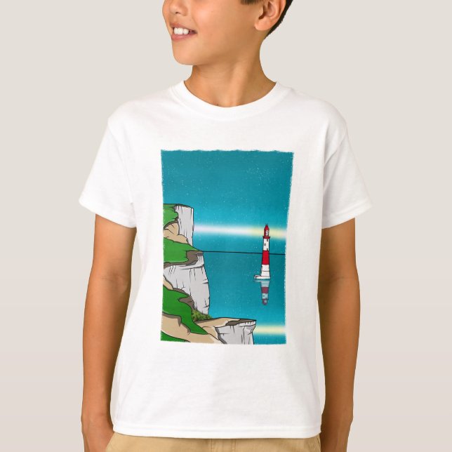 Leuchtturm am Strand Shirt amazon (Vorderseite)