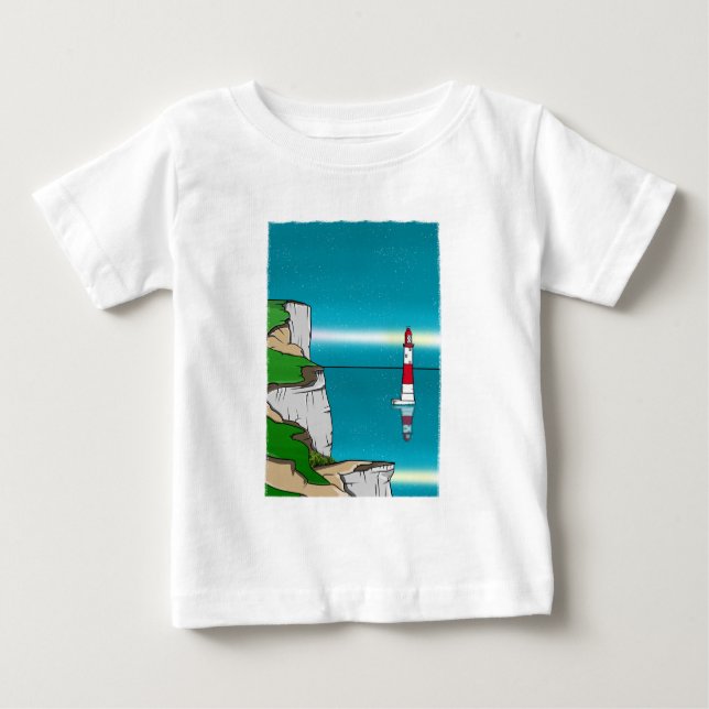 Leuchtturm am Strand Shirt amazon (Vorderseite)