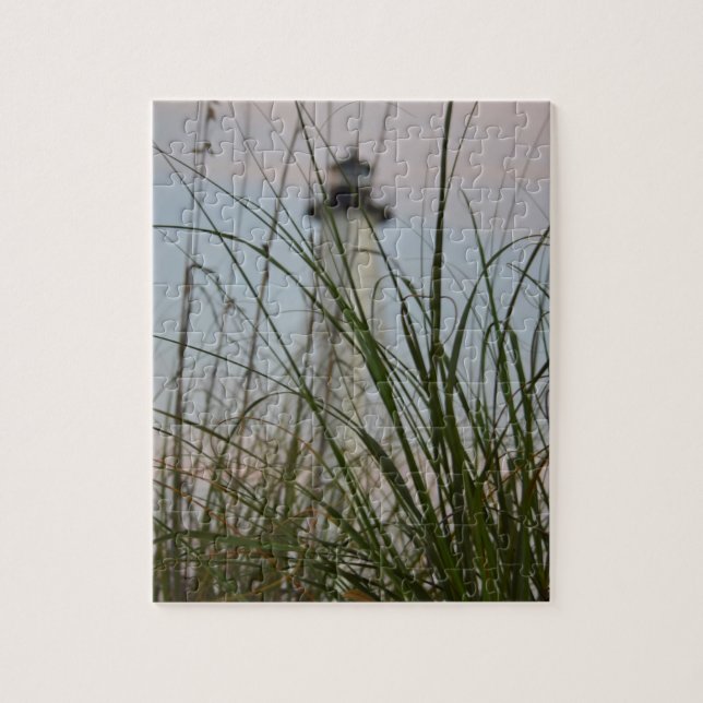 Leuchtturm am Strand von Sawgrass - 8x10 - 110 Stk Puzzle (Vertikal)