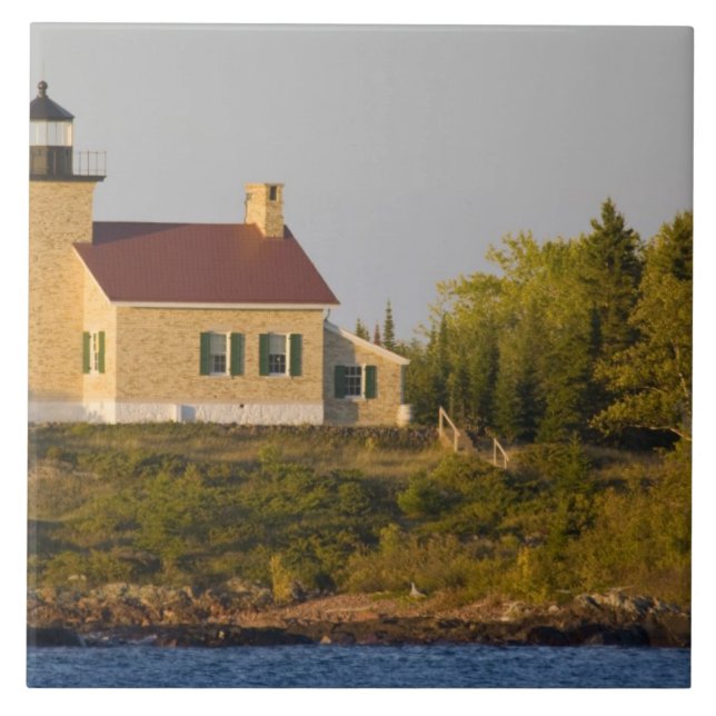 Leuchtturm am Superior-See in der Nähe des Copper- Fliese (Vorderseite)