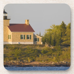 Leuchtturm am Superior-See in der Nähe des Copper- Untersetzer