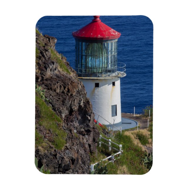 Leuchtturm an der Küste, Hawaii Magnet (Vertikal)