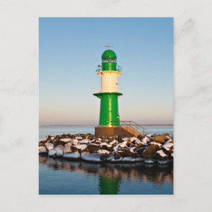 Leuchtturm an der Ostseeküste Postkarte