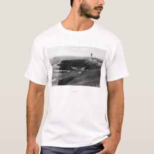 Leuchtturm-Ansicht Newports, Oregon Yaquina T-Shirt
