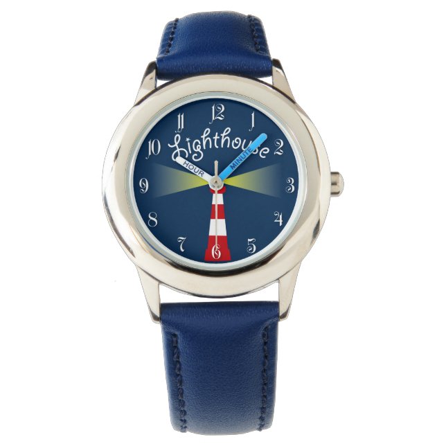Leuchtturm Armbanduhr (Vorderseite)