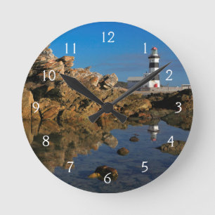 Leuchtturm auf Cape Recife Runde Wanduhr