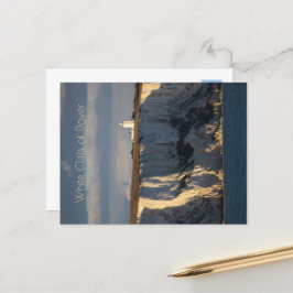 Leuchtturm auf den weißen Klippen von Dover, Engla Postkarte