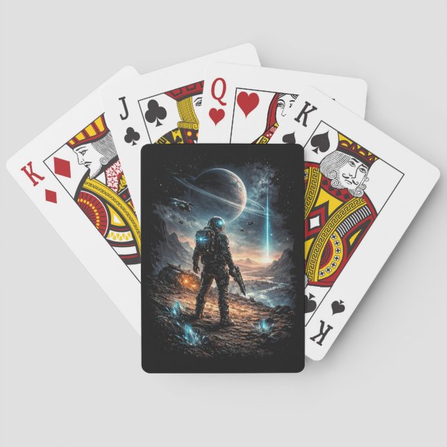 Leuchtturm auf der fernen Welt Spielkarten (Rückseite)