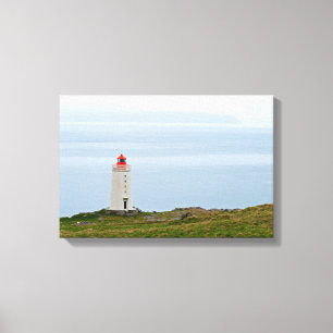 Leuchtturm auf der Halbinsel Vatnsnes - Island Leinwanddruck