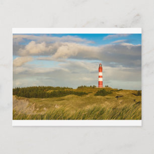 Leuchtturm auf der Nordseeinsel Amrum Postkarte