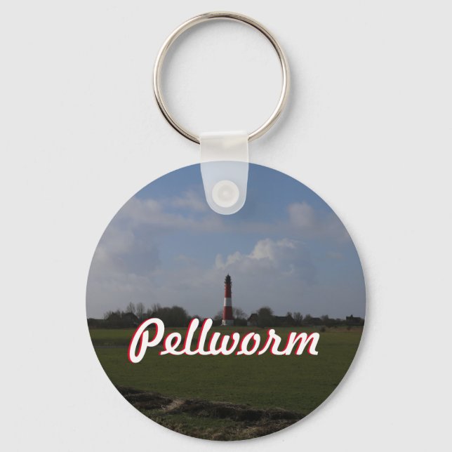 Leuchtturm auf Pellworm von Afar Schlüsselanhänger (Vorderseite)