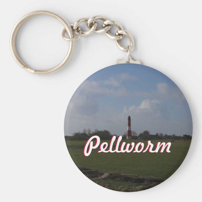 Leuchtturm auf Pellworm von Afar Schlüsselanhänger (Vorne)