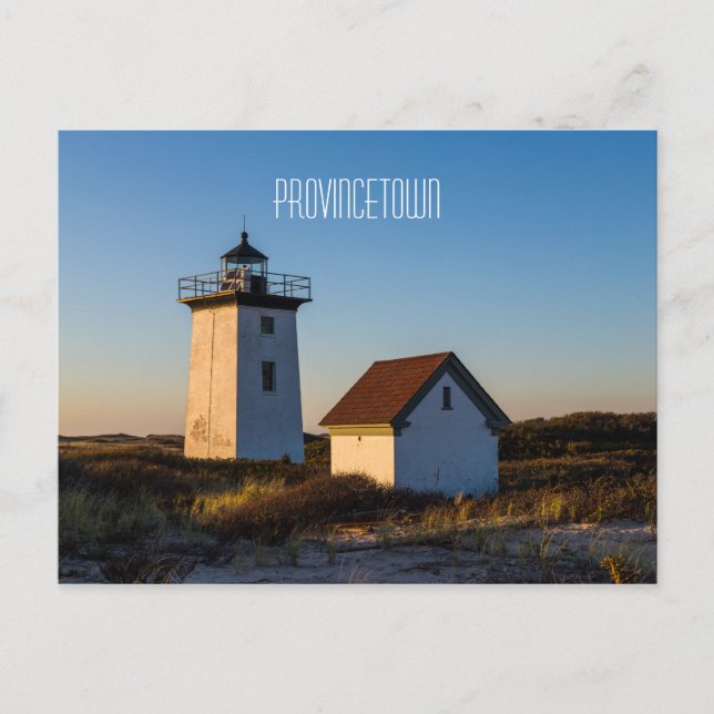 Leuchtturm aus Holz Postkarte (Vorderseite)