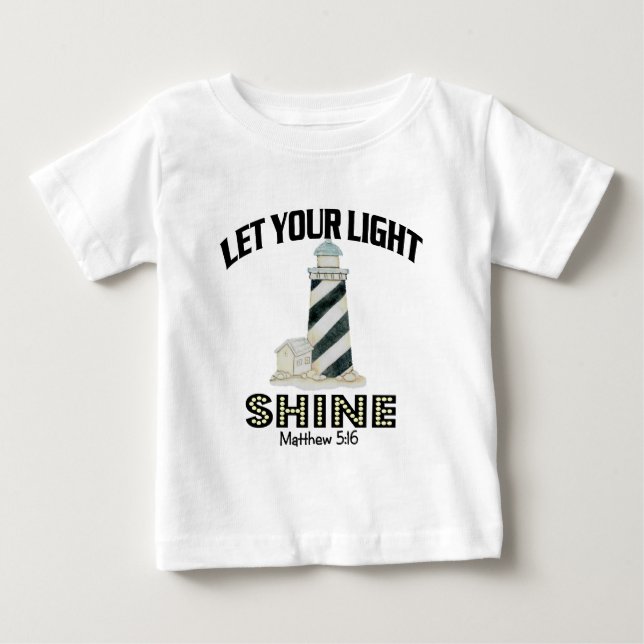 Leuchtturm Baby T-shirt (Vorderseite)